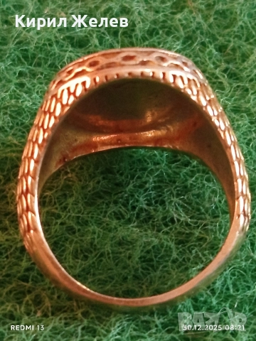 Сребърен пръстен винтидж стил красива орнаментика ювелирна изработка 42376, снимка 5 - Пръстени - 52933224