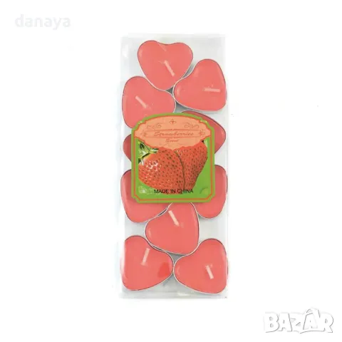 5873 Чаени свещички Сърца, 10 броя, снимка 7 - Декорация за дома - 50054628