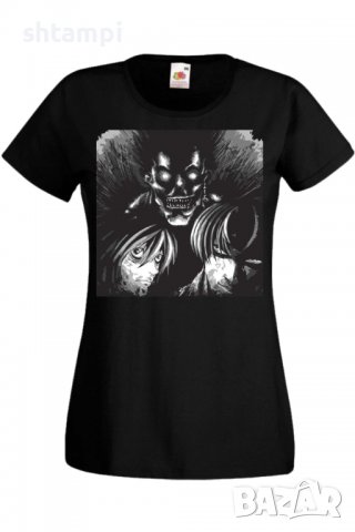 Дамска тениска Death Note 01,Анимация,игра,Празник,Повод.