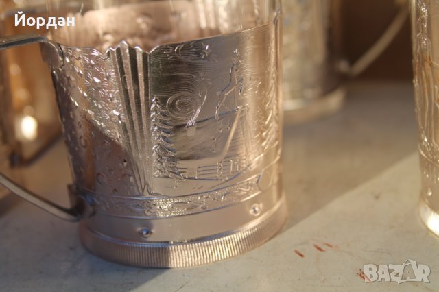 6 броя СССР чаши за чай ''Приказка за Урал'', снимка 4 - Антикварни и старинни предмети - 43573096