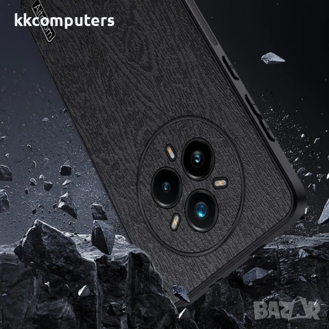 Realme 14 Pro 5G Удароустойчив Wood Texture PU Leather/ Coated PC TPU Кожен Калъф и Протектор, снимка 7 - Калъфи, кейсове - 50701530