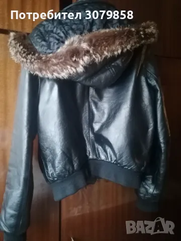 Кожено яке, снимка 2 - Якета - 48725239