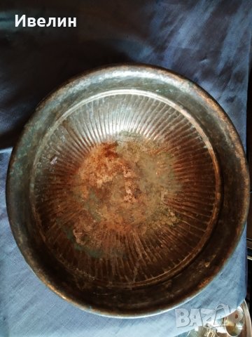 посребрена метална купа, фруктиера арт деко, снимка 2 - Антикварни и старинни предмети - 26293327
