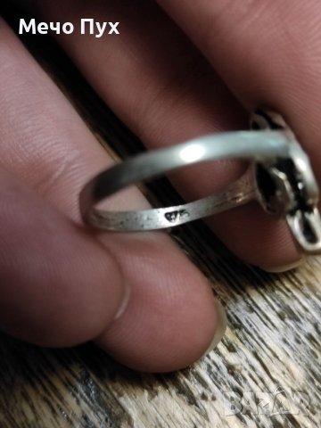 Сребърен пръстен (87), снимка 6 - Гривни - 39387186