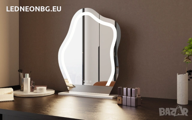 Настолно Козметично Огледало с LED осветление 