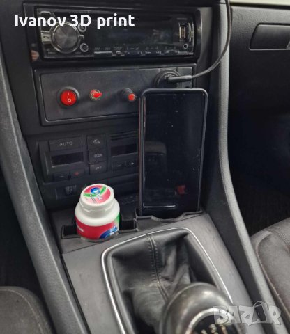 AUDI A4 B6/B7 Cupholder / поставка за чаши и телефон на мястото на пепелника, снимка 8 - Аксесоари и консумативи - 42987278