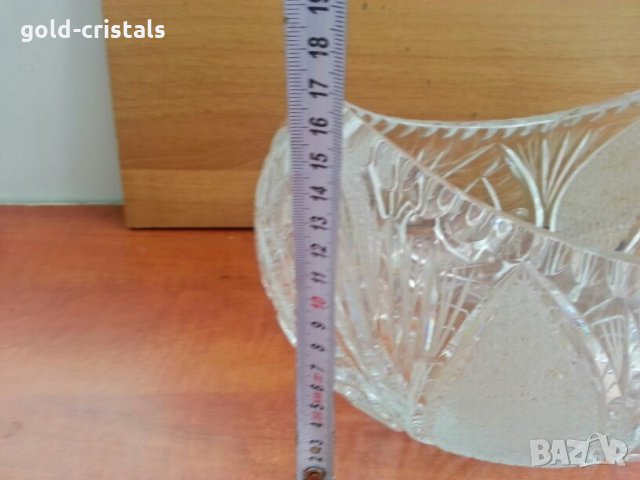 кристална купа фруктиера , снимка 5 - Антикварни и старинни предмети - 26736675