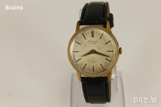 1960's Стар Руски Ръчен Позлатен Часовник Ракета 2601