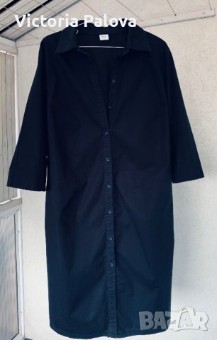 Стилна спортна черна рокля POLARN O. PURET Швеция, снимка 6 - Рокли - 44134461