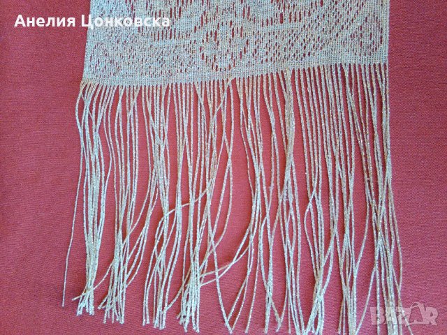 Старинен луксозен шал ламе, снимка 6 - Антикварни и старинни предмети - 27991800