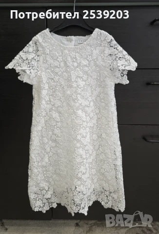 Нова детска рокля - бяла дантела 5-6 години , снимка 6 - Детски рокли и поли - 51411650