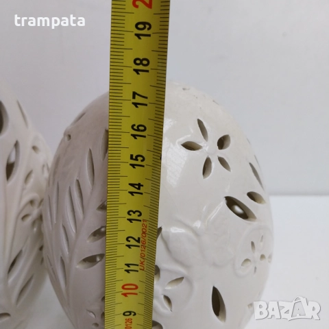 ТОП ОФЕРТА -50% Големи декоративни порцеланови яйца / свещник , снимка 6 - Декорация за дома - 52367140