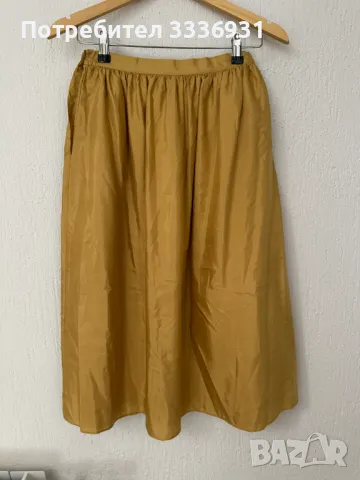 Копринена пола с джобове, снимка 2 - Поли - 49973019