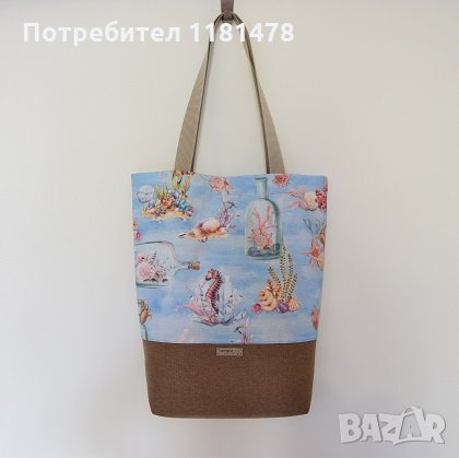 Чанта тип торба с подплата ръчна изработка, снимка 14 - Чанти - 31394877