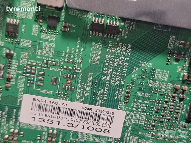 MAIN BOARD ,BN94-15017J,BN41-02703J, ,- SAMSUNG UE55RU7099U 55inc DISPLAY CY-NN055HGLV2H, снимка 2 - Части и Платки - 48649205