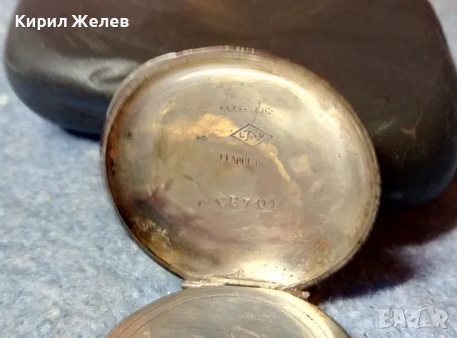 Стар ПОЗЛАТЕН СРЕБЪРЕН ДЖОБЕН ЧАСОВНИК с РУБИНИ СРЕБРО 800 ФЛОРАЛНО ОРНАМЕНТИРАН КАПАК 48406, снимка 9 - Антикварни и старинни предмети - 48006330