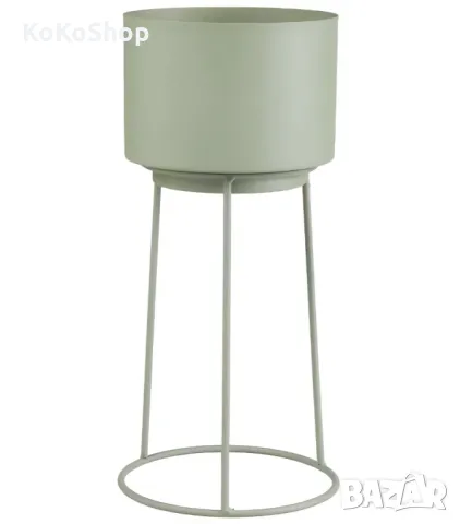 Кашпа на стойка-30 см./метална кашпа на стойка/кашпа, снимка 2 - Саксии и кашпи - 50250013