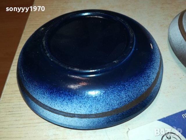 ПЕПЕЛНИК ОТ ФРАНЦИЯ-14СМ-СИН 2512231906, снимка 2 - Антикварни и старинни предмети - 43544874