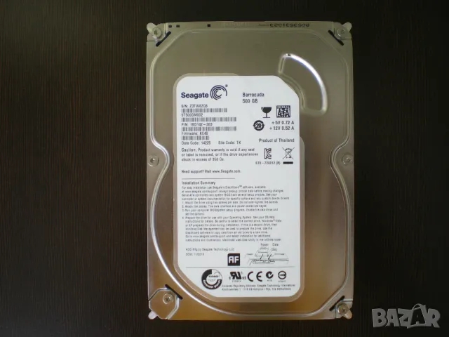 Хард диск 500GB Seagate ST500DM002, SATA 6Gb/s, 7200rpm, 16MB кеш, 3.5", снимка 1
