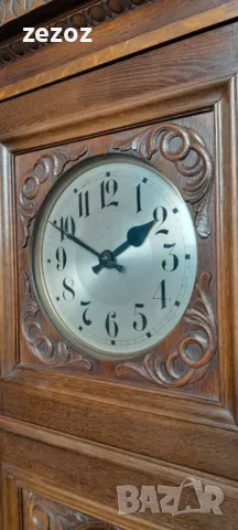 Часовник антикварен паркетен, снимка 4 - Стенни часовници - 48162883
