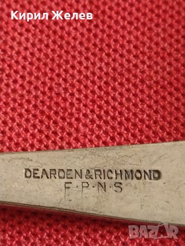 Стара рядка лъжичка за кафе чай с печат DEARDEN RICHMOND E P N S за КОЛЕКЦИОНЕРИ 42222, снимка 6 - Други ценни предмети - 43814867