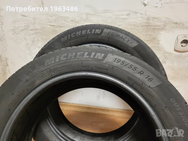 2 бр. 195/55/16 Michelin / летни гуми , снимка 7 - Гуми и джанти - 49289242