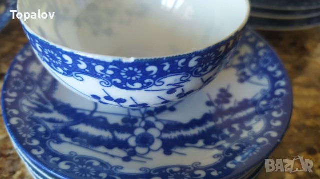 Японски сервиз за чай, маркиран с литофан, снимка 5 - Антикварни и старинни предмети - 40145425