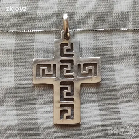 СРЕБЪРНА ВИСУЛКА- КРЪСТ ВЕРСАЧЕ 4.38 грама /ПРОБА 925