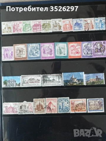 Колекция пощенски марки със 75 замъка и дворци., снимка 2 - Филателия - 53211468