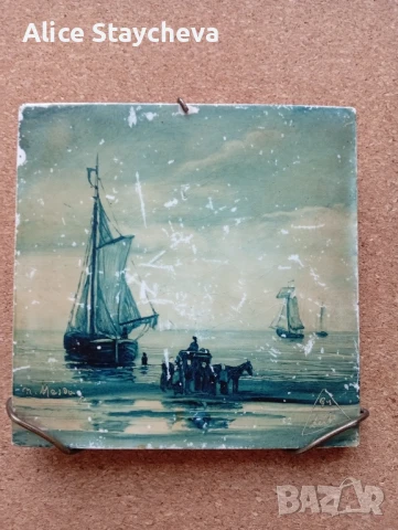 Холандска картина керамична плочка