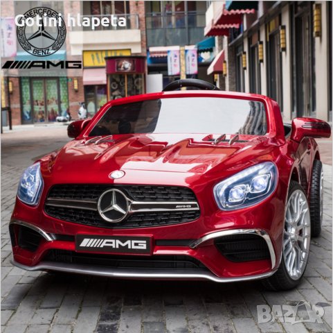 Акумулаторен КОЛА Mercedes Benz SL65 AMG 12V батерия,функция за люлеене