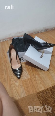 Елегантни обувки с панделка от естествена кожа, снимка 6 - Дамски елегантни обувки - 38341378