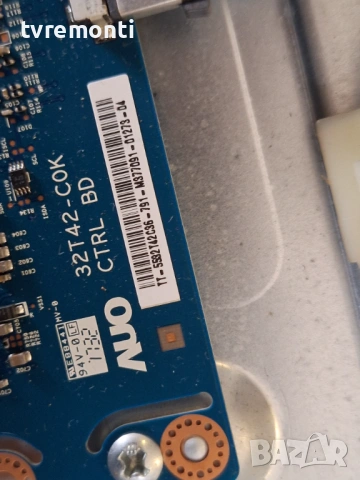 TCon BOARD ,32T42-C0K ,CTRL BD за 32-инчов телевизор JVC LT-32VH52K, с дисплей VES315UNDA-2D-N11, снимка 2 - Части и Платки - 53217875