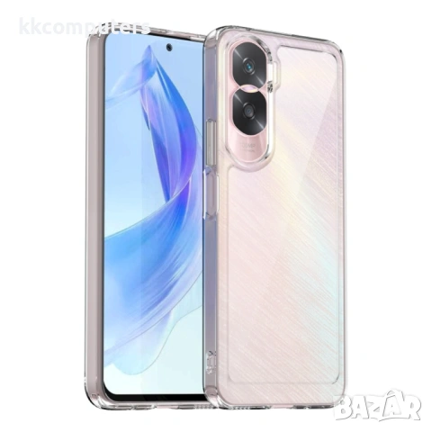 Honor 90 Lite Силиконов Калъф Transparent TPU и Протектор, снимка 6 - Калъфи, кейсове - 53140064