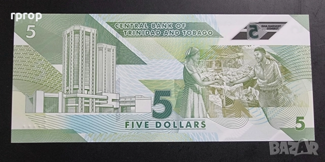 Тринидад и Тобаго.
5 долара .
2020 година.
UNC.
 , снимка 2 - Нумизматика и бонистика - 51873121
