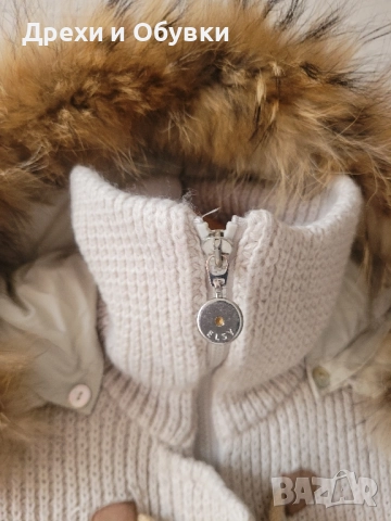 Зимно яке с естествен косъм и гъши пух , снимка 14 - Якета - 52168421
