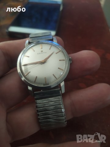 Часовник ZENITH Мъжки 36,3 ММ Работи Перфектно , снимка 5 - Други ценни предмети - 36990785