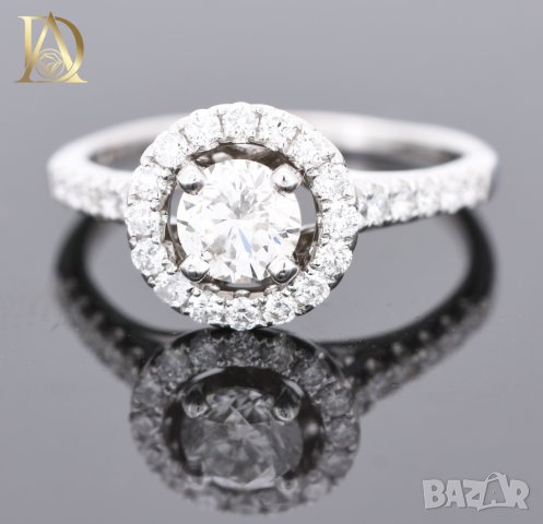 Нов Сет от Два Златни Пръстена с 1.52кт Естествени Диаманти, снимка 4 - Пръстени - 44104001