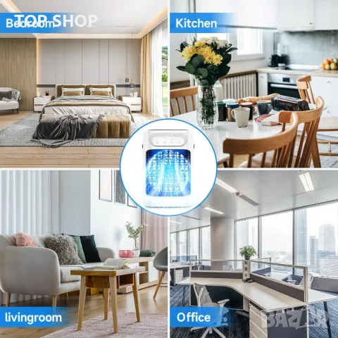 Преносим климатик FethFire, 800 мл, 3 скорости и охлаждаща мъгла, 10 w, снимка 5 - Климатици - 49511685