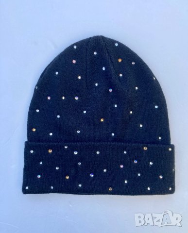 Зимна шапка с кристалчета, снимка 1 - Шапки - 44015636