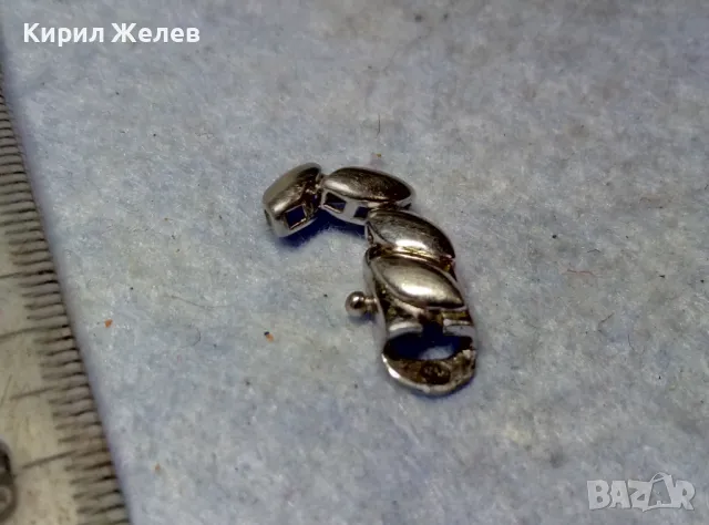ЧАСТ от РЯДЪК МОДЕЛ СРЕБЪРНА ЗАКОПЧАЛКА със ЗВЕНА от ГРИВНАТА РОДИРАНО СРЕБРО 925 ПРОБА 48681, снимка 8 - Гривни - 49704793