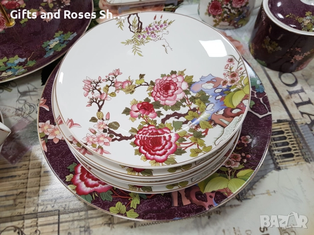 Порцеланов сервиз за торта , снимка 1