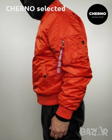 Мъжко бомбър яке ALPHA INDUSTRIES Coach Logo Bomber Jacket – размер L•XL – Ново с етикети, снимка 7 - Якета - 53405259