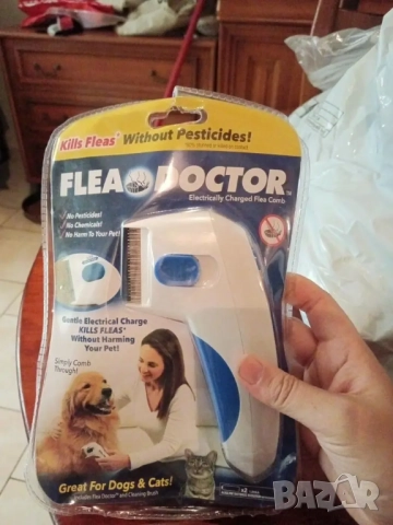   Електрически гребен против бълхи 