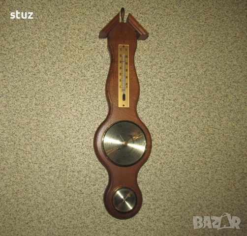 Tроен уред за стена, барометър, влагомер и термометър