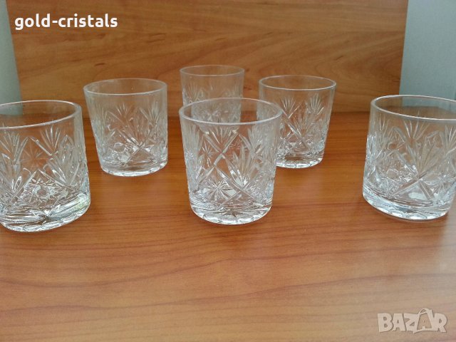 Сервиз кристални чаши 