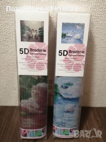 5D Диамантени гоблени - живопис с Лебеди., снимка 5 - Гоблени - 43370513