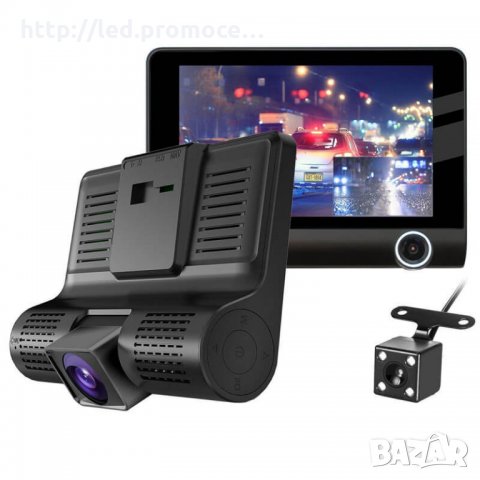 Видеорегистратор за кола 4.3 инча монитор с 3 камери, снимка 3 - Аксесоари и консумативи - 28509234
