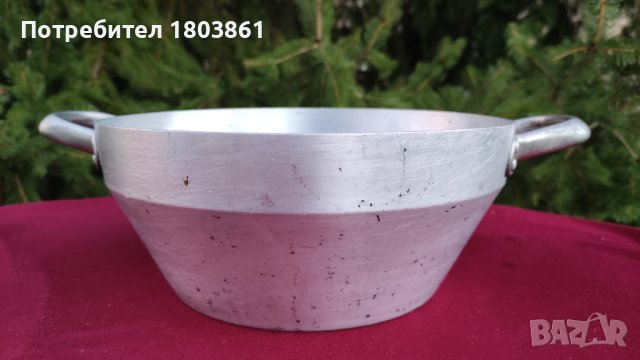 Дълбока алуминиева тенджера/купа с дръжки 3 литра, снимка 1 - Съдове за готвене - 42963963