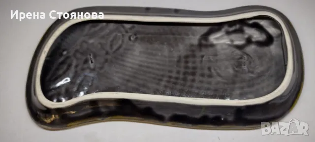 Винтидж керамично плато за сервиране или декорация Vallauris, Франция, около 1960-1960 г., снимка 15 - Чинии - 48079415